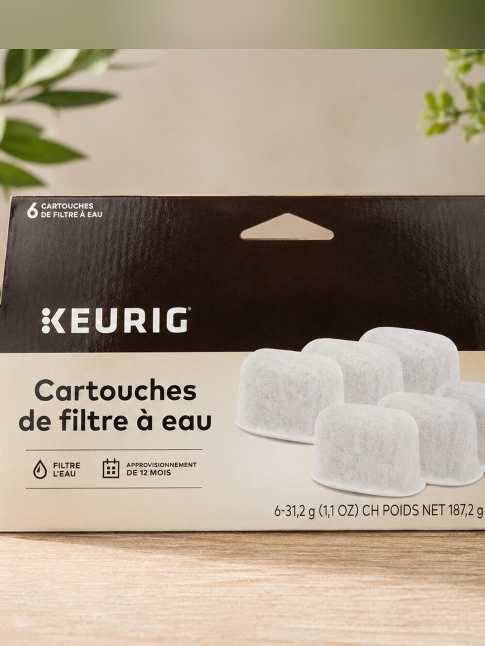 Keurig Water Filter Refill Cartridges 6 Pack Genuine Replacement